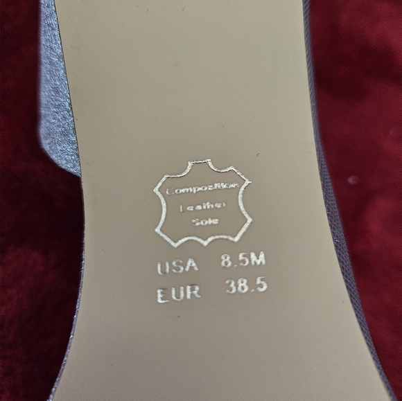 Nina Silver Glitter and Jewel Formal-Evening Heels-Size 8.5 - Picture 2 of 8